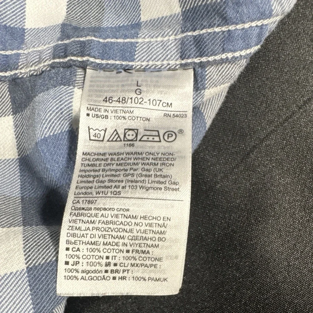 Banana Republic Mens LG Cotton Flannel Check Long Slv Button-Down Shirt (1282)